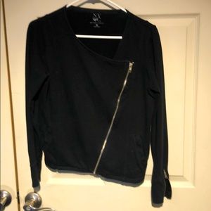 NYC Black slant zipper jacket Sz Small.